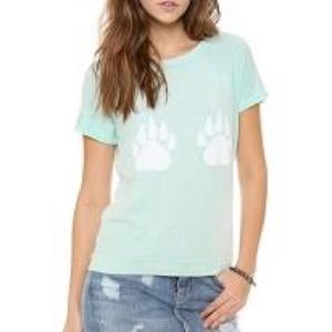 Wildfox paw print Camden top